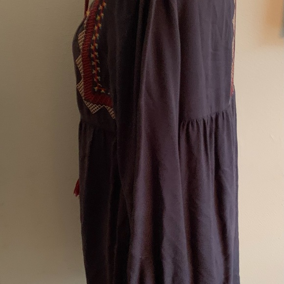 THML Gray Embroidered Tunic Dress Small - Picture 4 of 6